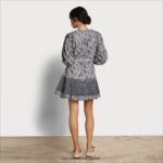 נשים לבוש Sam Edelman שמלת מיני rainey כחול פרחוני 4XL22X1204 - Image 4