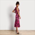 נשים לבוש Sam Edelman שמלת מקסי בכף היד מגנטה מולטי 4XL22X1075 - Image 2