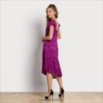 נשים לבוש Sam Edelman שמלת שרוולים קצרים עם צווארון מַגֶנטָה 4XL22X1094 - Image 4