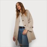 נשים לבוש Sam Edelman sb מעיל טרנץ' נדנדה לִבנֶה 4XL22X1118 - Image 3